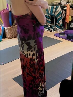 grass collection Sleeveless Maxi Dress in Red, Purple, Black
